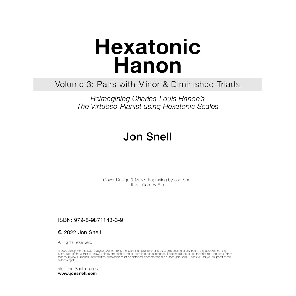Hexatonic Hanon: Volume 3